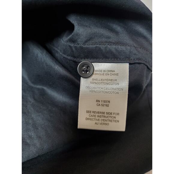 Helmet Lang Designer Shirt Mens Large Black Utility Poplin Cotton Black Minimal - Picture 6 of 9